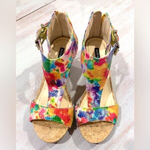 🌸Alex Marie Colorful Wedge Sandals🌸